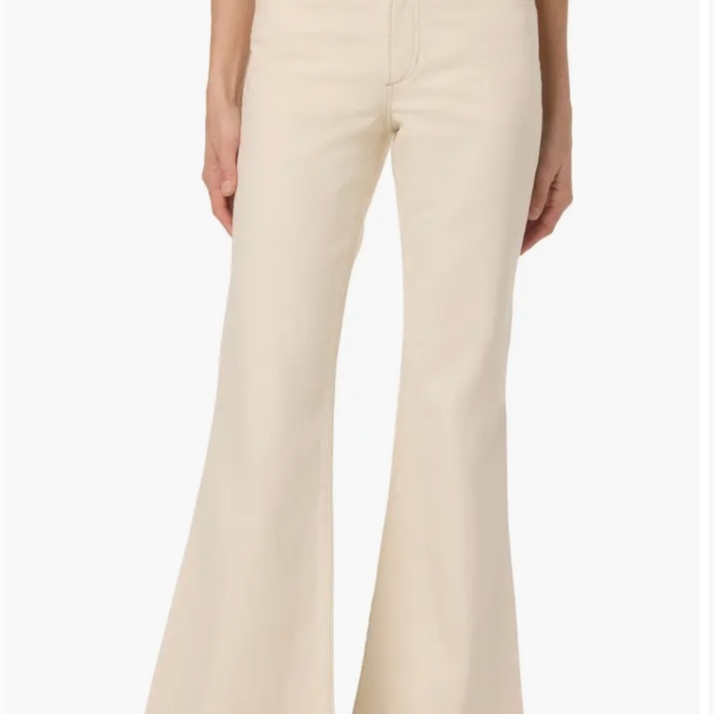 Joe's Jeans Cream Flare Wide Leg Denim
